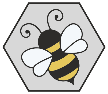 乙烯基地毯动物蜂巢六边形设计 - TenStickers