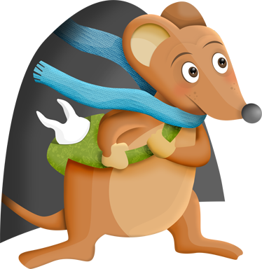 乙烯基地毯动物老鼠牙齿 - TenStickers