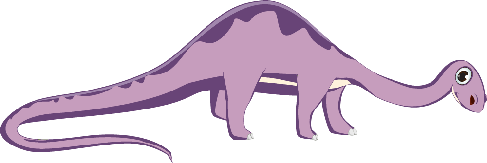 乙烯基地毯动物友好的长颈恐龙 - TenStickers