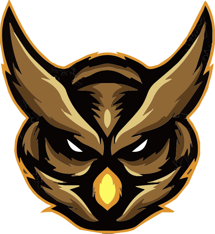 乙烯基地毯动物凶猛猫头鹰图案 - TenStickers