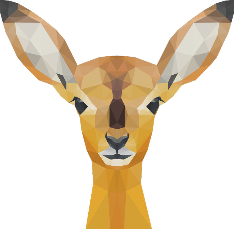 乙烯基地毯动物鹿 - TenStickers