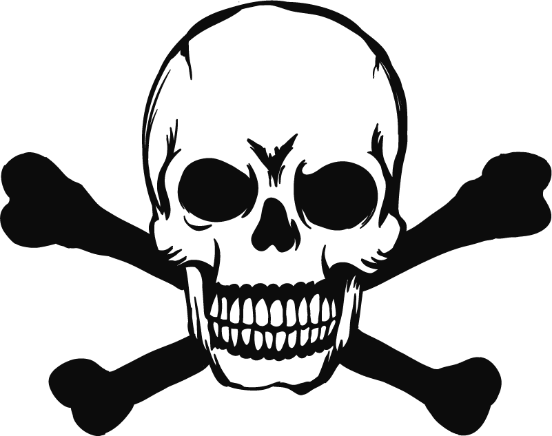 乙烯基地毯万圣节车用骷髅装饰 - TenStickers