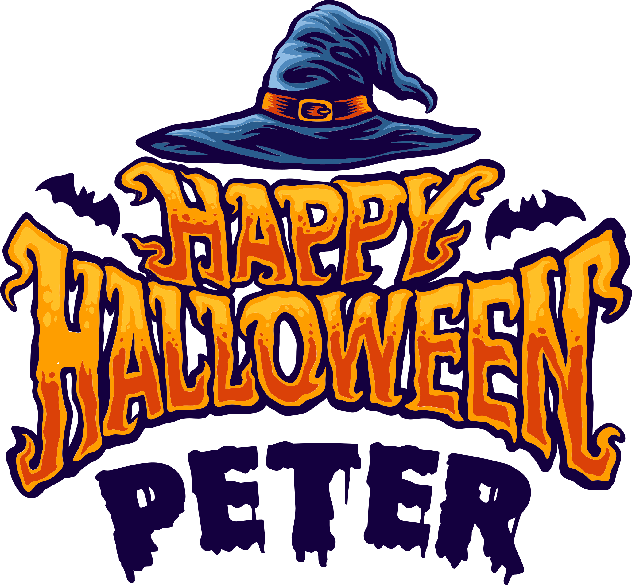 乙烯基地毯万圣节个性化快乐万圣节 - TenStickers