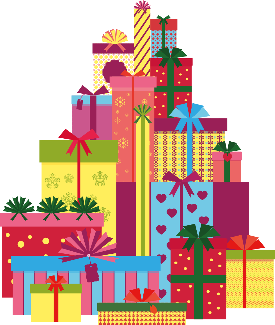 乙烯基地毯圣诞大堆礼盒 - TenStickers