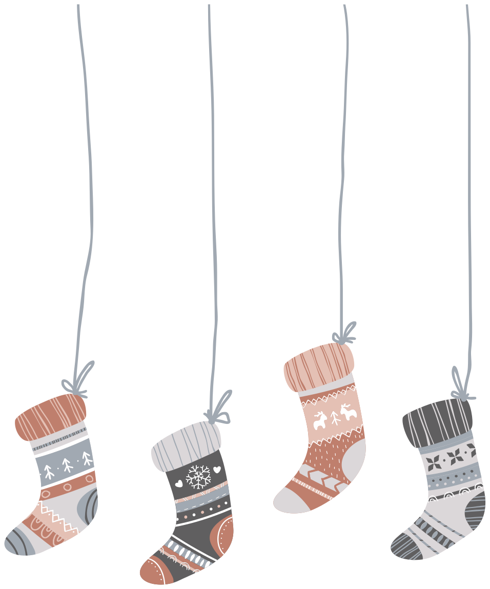 乙烯基地毯圣诞圣诞袜 - TenStickers