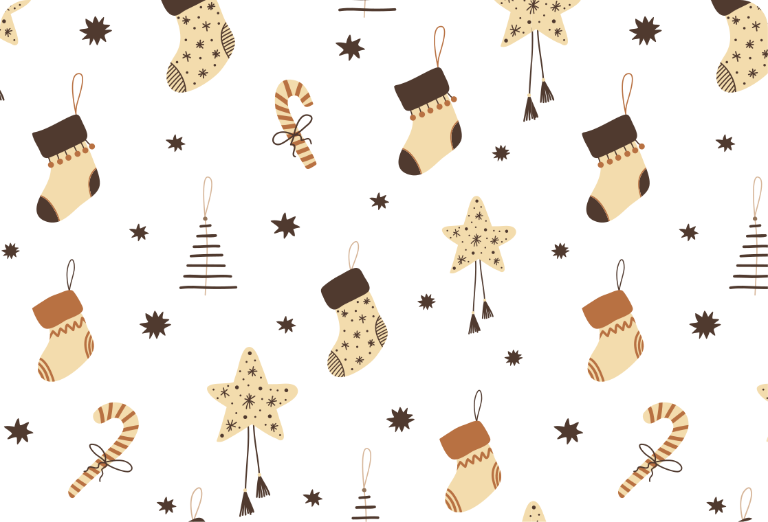 乙烯基地毯圣诞闪耀礼品图案 - TenStickers