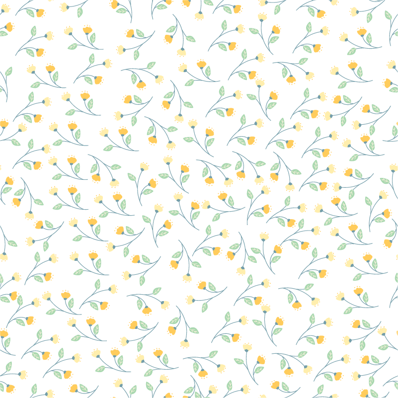 乙烯基花草地毯春季风格 - TenStickers