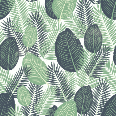 乙烯基花草地毯适合大绿植使用 - TenStickers