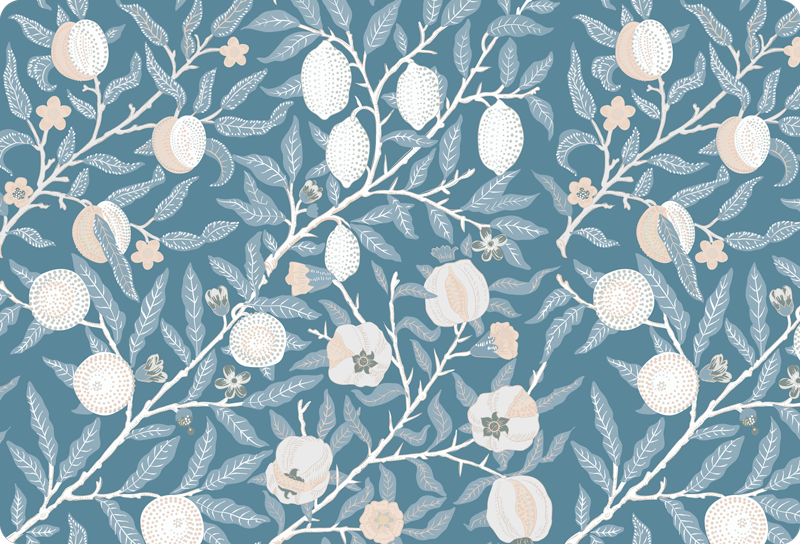 乙烯基花草地毯 精美复古图案 - TenStickers