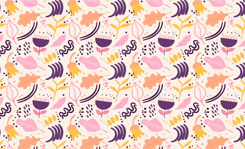 乙烯基花草地毯 充满生机的花卉灵感 - TenStickers