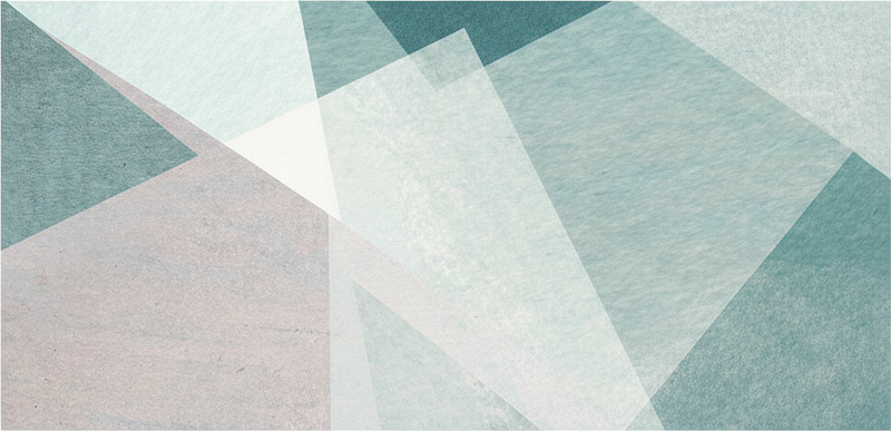 乙烯基地毯几何青绿色柔和几何图案 - TenStickers