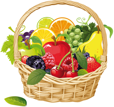 乙烯基厨房地毯水果篮 - TenStickers