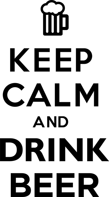 乙烯基厨房地毯让你放松畅饮啤酒 - TenStickers