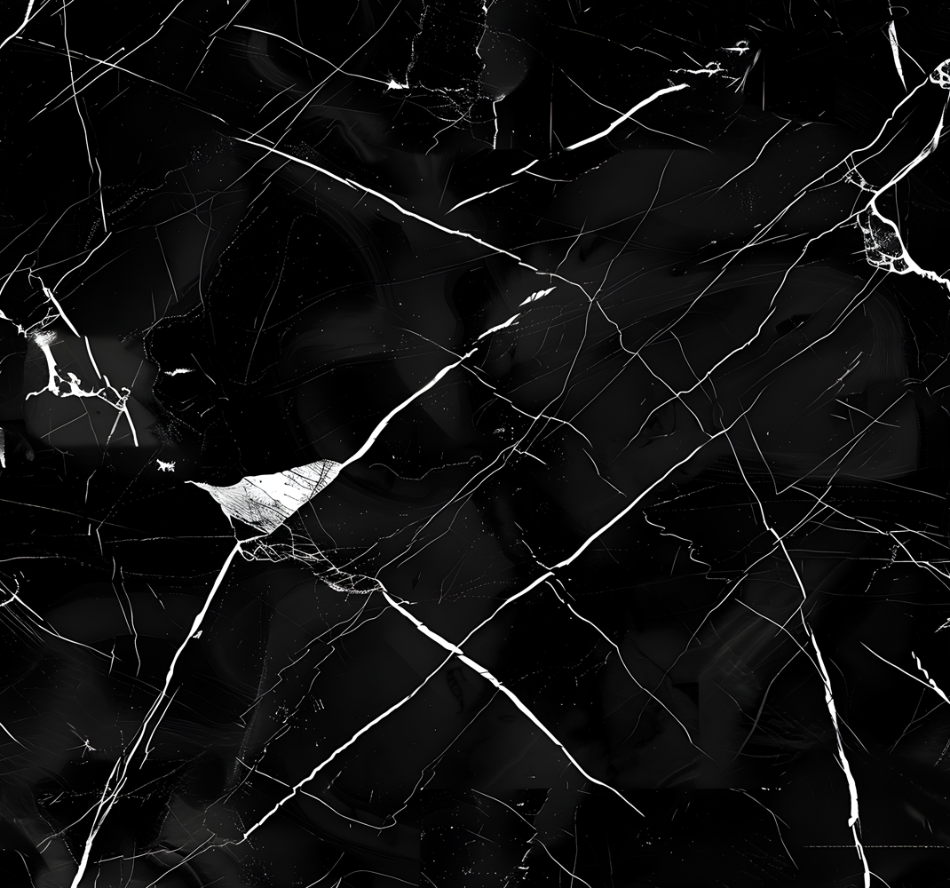 乙烯基地毯饭厅黑色大理石餐桌 - TenStickers