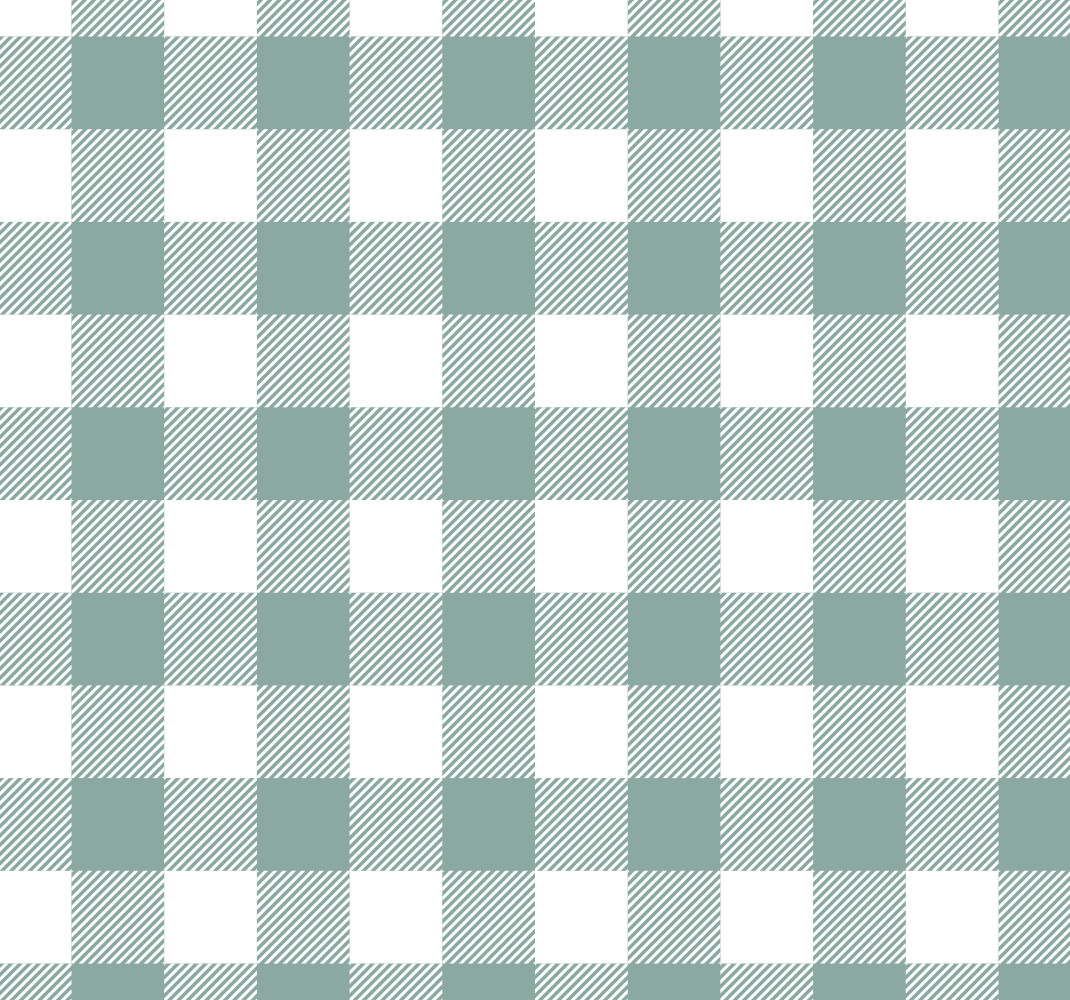 乙烯基厨房地毯绿色格纹设计 - TenStickers