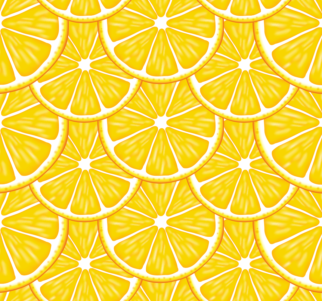 乙烯基厨房地毯橙色图案 - TenStickers