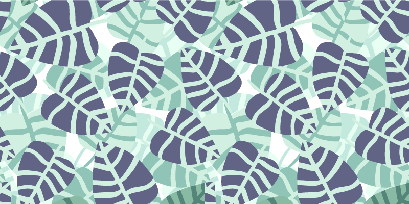 乙烯基花草地毯色彩斑斓的热带花卉图案 - TenStickers