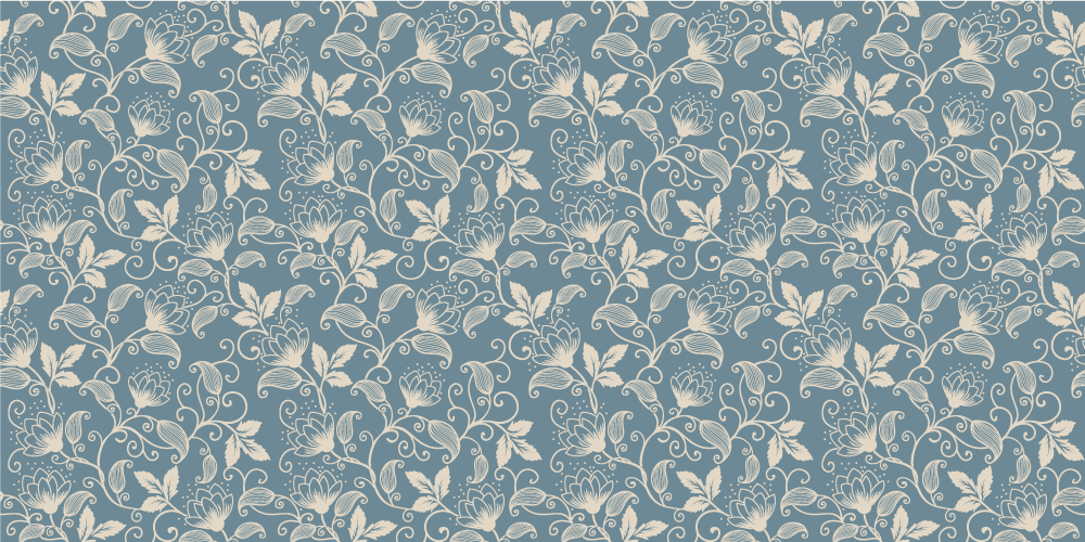 乙烯基花草地毯花卉图案设计 - TenStickers