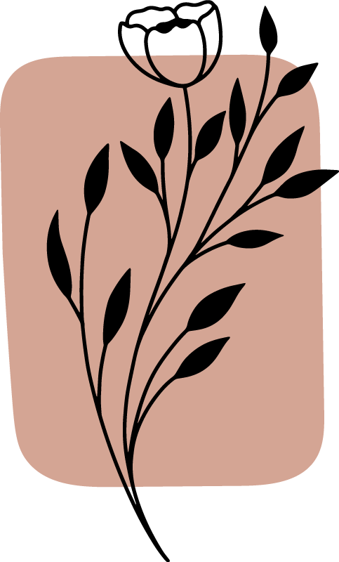 乙烯基花草地毯时尚花卉装饰 - TenStickers