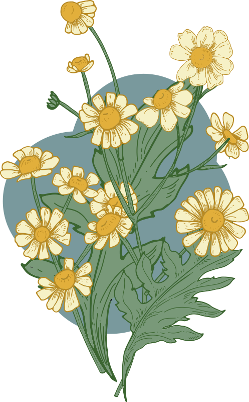 乙烯基花草地毯生动花朵组合 - TenStickers