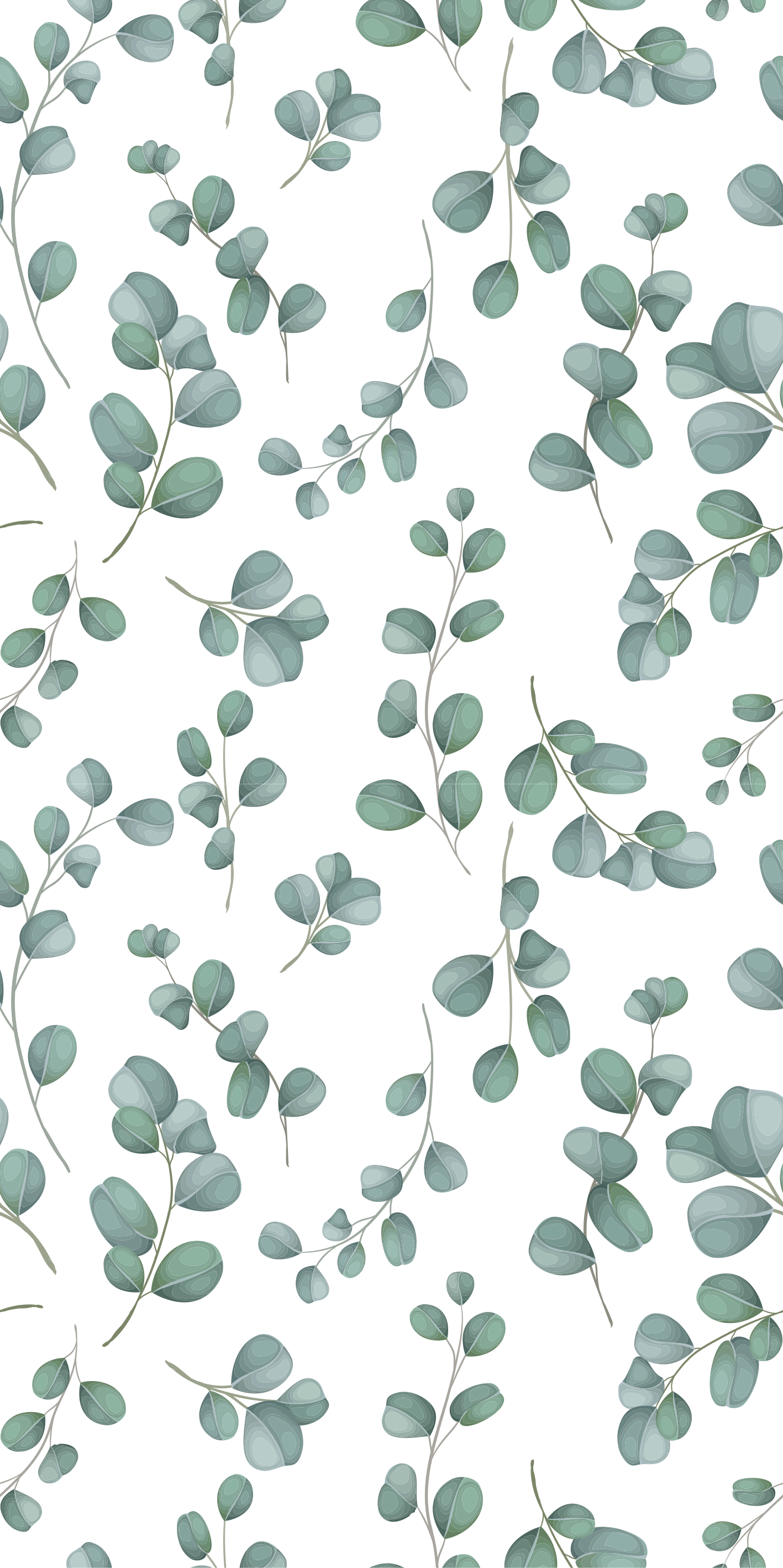 乙烯基花草地毯尤加利绿植设计 - TenStickers