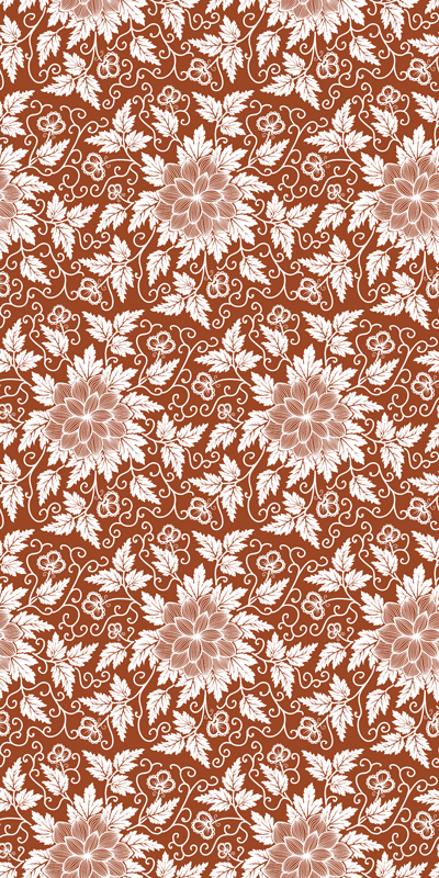 乙烯基花草地毯植物成分创作 - TenStickers