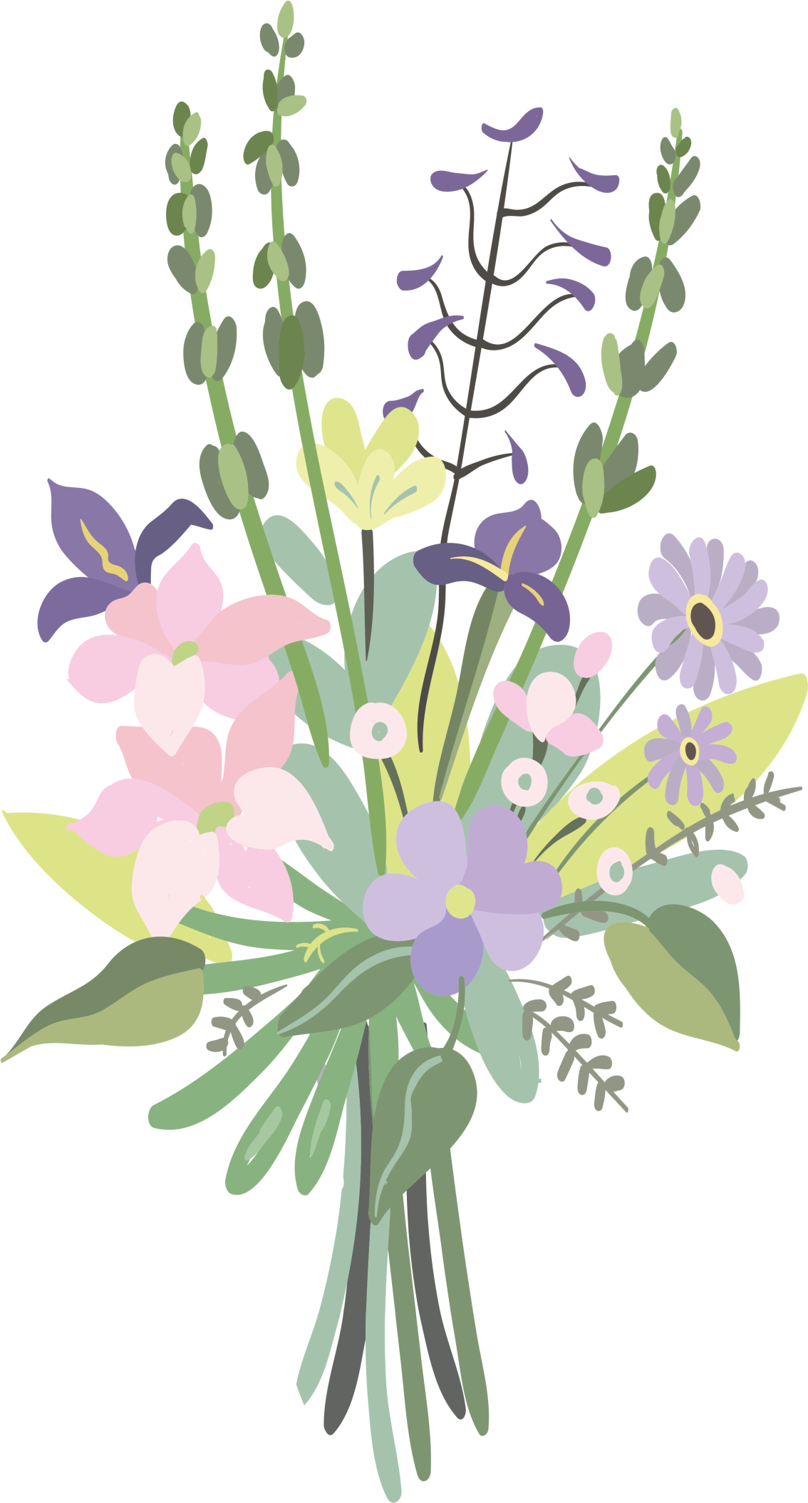 乙烯基花草地毯色彩缤纷的花束 - TenStickers