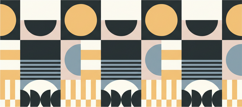 乙烯基地毯客厅抽象现代图案 - TenStickers