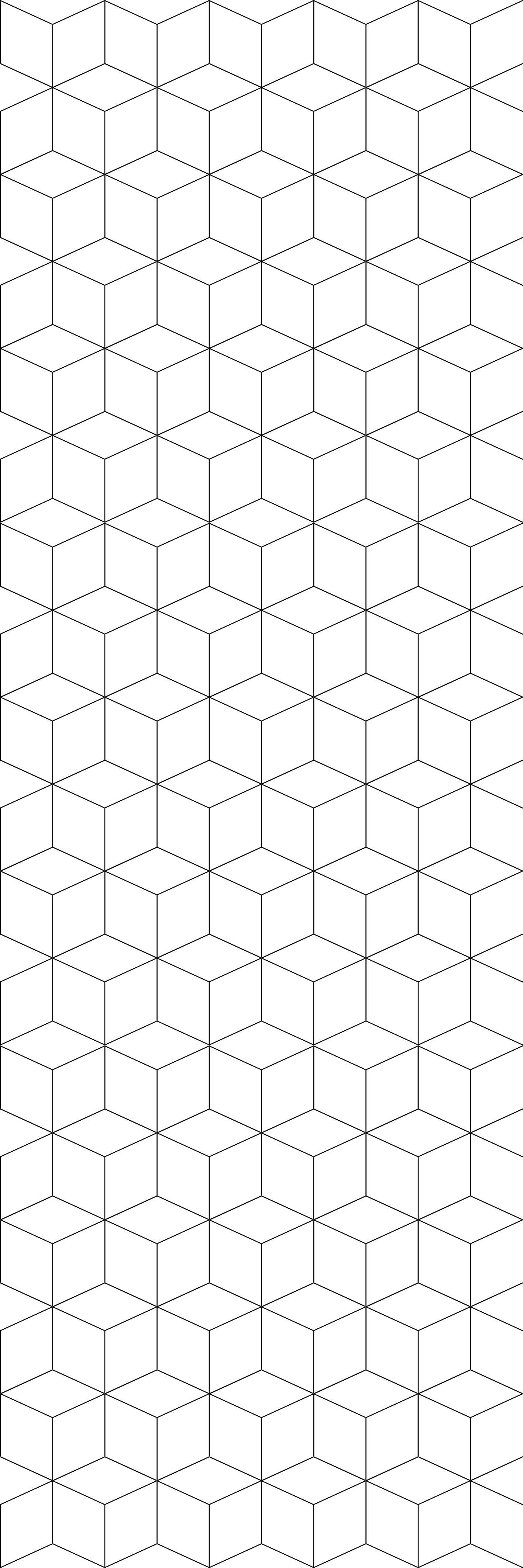 乙烯基地毯几何立方体图案 - TenStickers