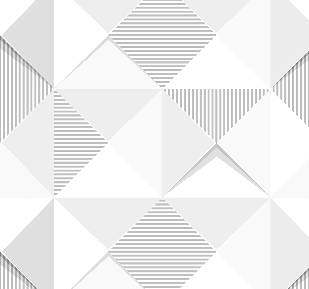 乙烯基地毯几何三维白色方块 - TenStickers