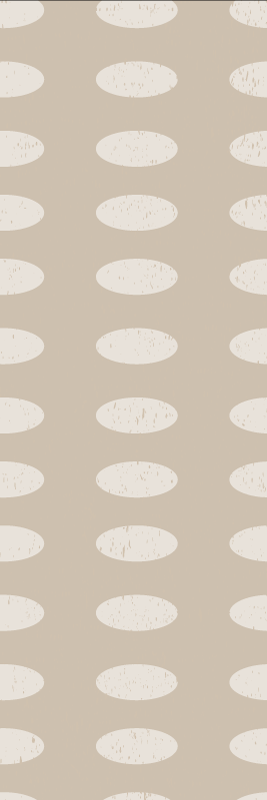 乙烯基地毯几何白色圆形几何图案 - TenStickers