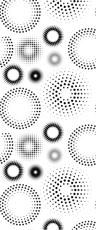 乙烯基地毯几何无缝波点设计 - TenStickers