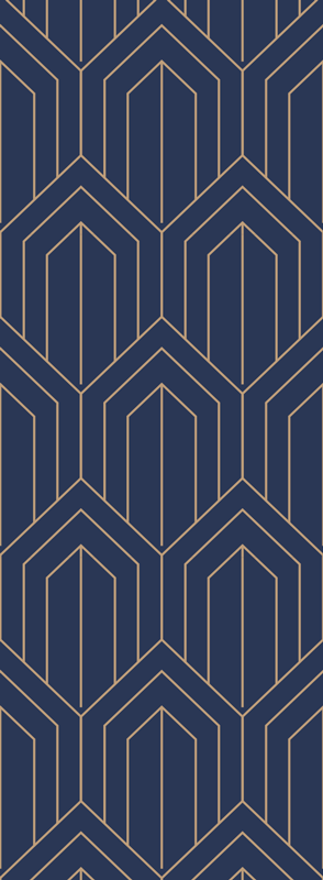 乙烯基地毯几何几何“凯拉金属” - TenStickers