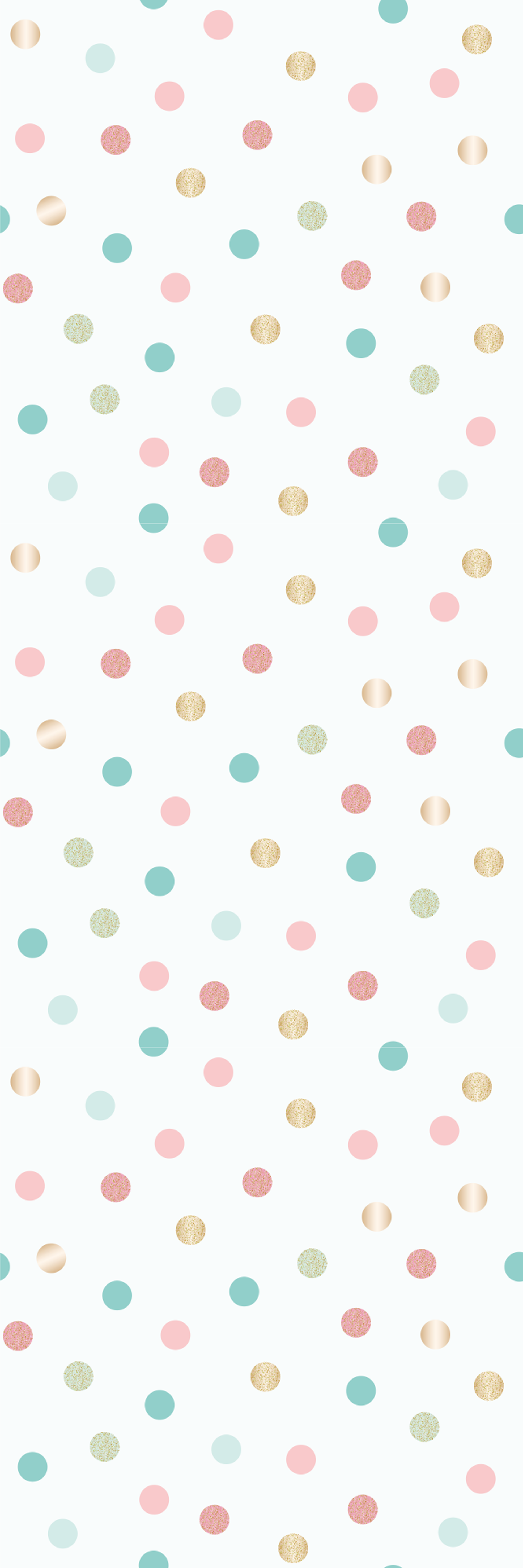 卧室乙烯基地毯闪亮五彩点点无缝图案 - TenStickers