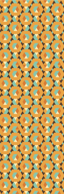 卧室乙烯基地毯几何宁静形状 - TenStickers