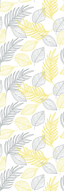 卧室乙烯基地毯潘通叶子图案 - TenStickers