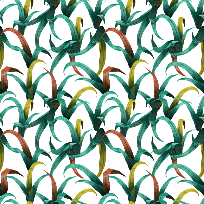 乙烯基花草地毯美丽热带植物设计 - TenStickers