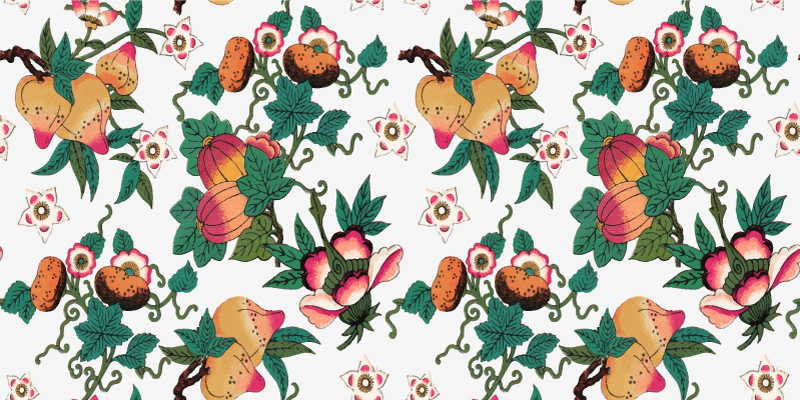 乙烯基花草地毯多彩花卉夏季印花 - TenStickers