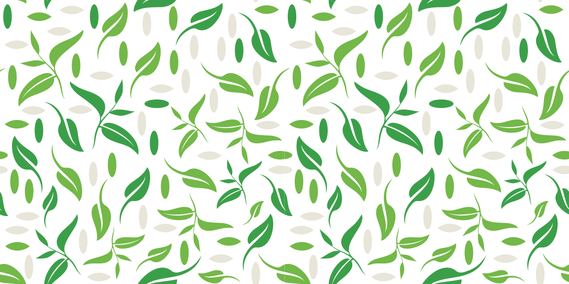 乙烯基花草地毯小绿叶图案 - TenStickers