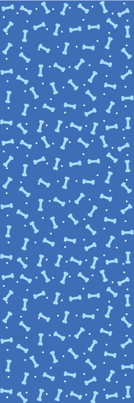 卧室乙烯基地毯，惊艳蓝色背景无缝骨骼 - TenStickers