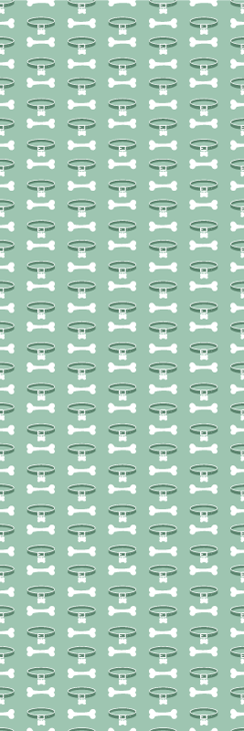 卧室乙烯基地毯，图案生动的狗狗设计 - TenStickers