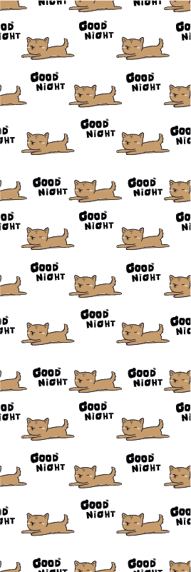 卧室乙烯基地毯可爱小狗睡觉 - TenStickers