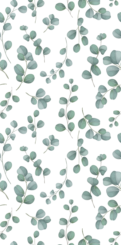 卧室乙烯基地毯优雅无缝水彩花卉图案 - TenStickers