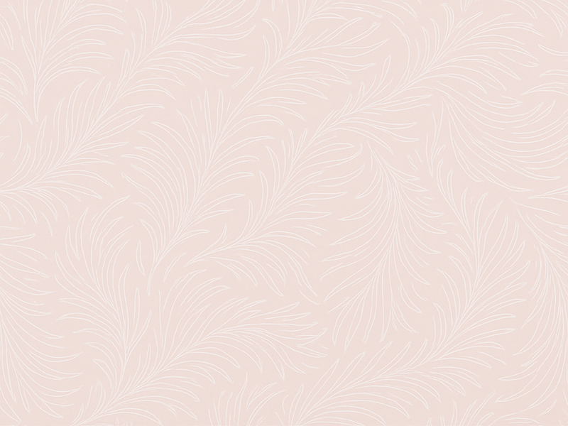 卧室乙烯基地毯柔和粉色植物图案 - TenStickers