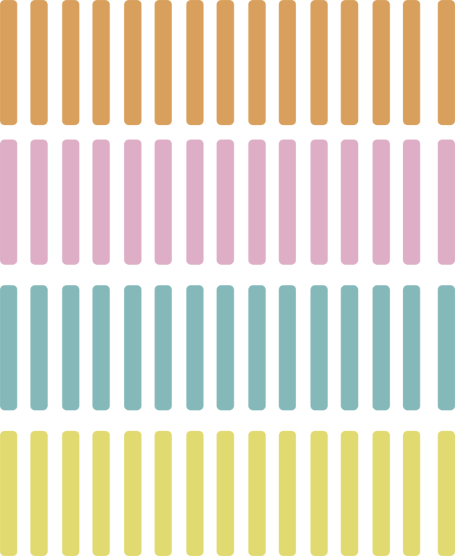 乙烯基地毯几何彩色彩带贴纸 - TenStickers