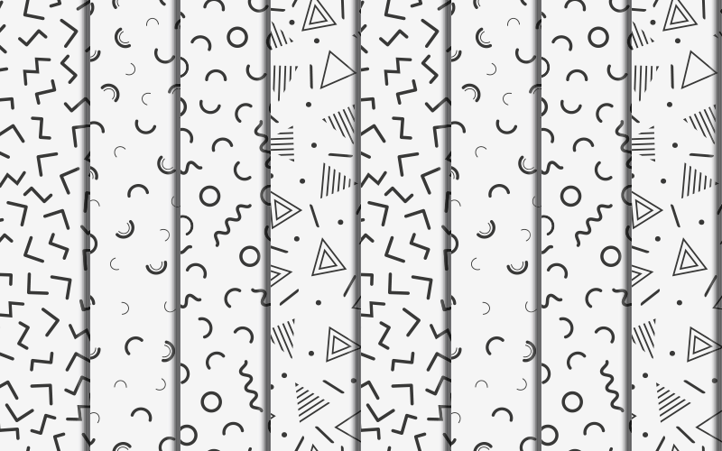 乙烯基地毯几何复古几何图形 - TenStickers