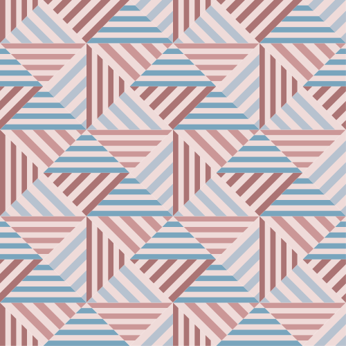 乙烯基地毯几何抽象三角形设计 - TenStickers