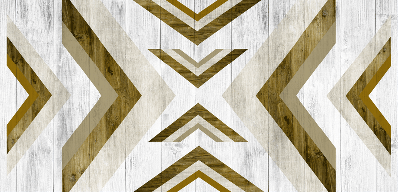 乙烯基地毯几何结构化桌面保护罩 - TenStickers