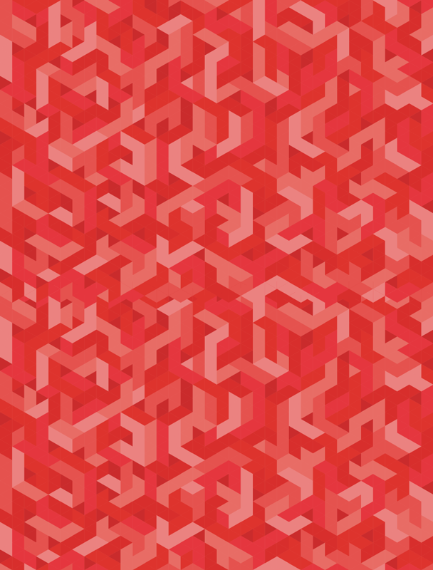 乙烯基地毯几何复杂几何配置 - TenStickers