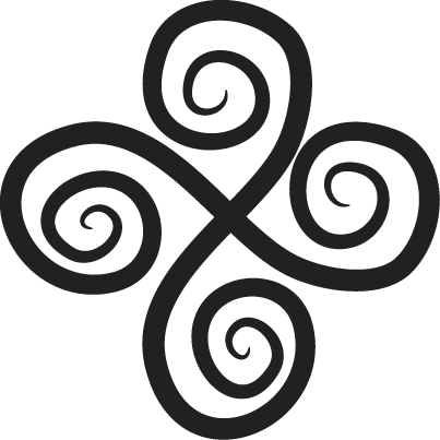 乙烯基地毯几何优雅旋转元素 - TenStickers